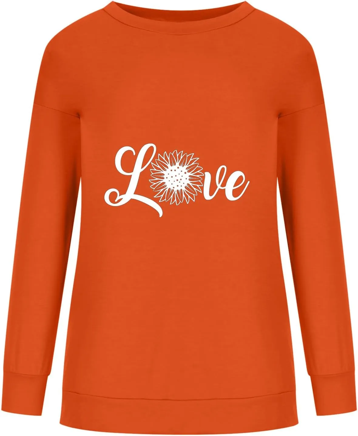 Oversized Sweatshirt for Women Letter Print Graphic Hoodies Solid Basic Tshirts Blouse 2023 Fall Pullover Tops