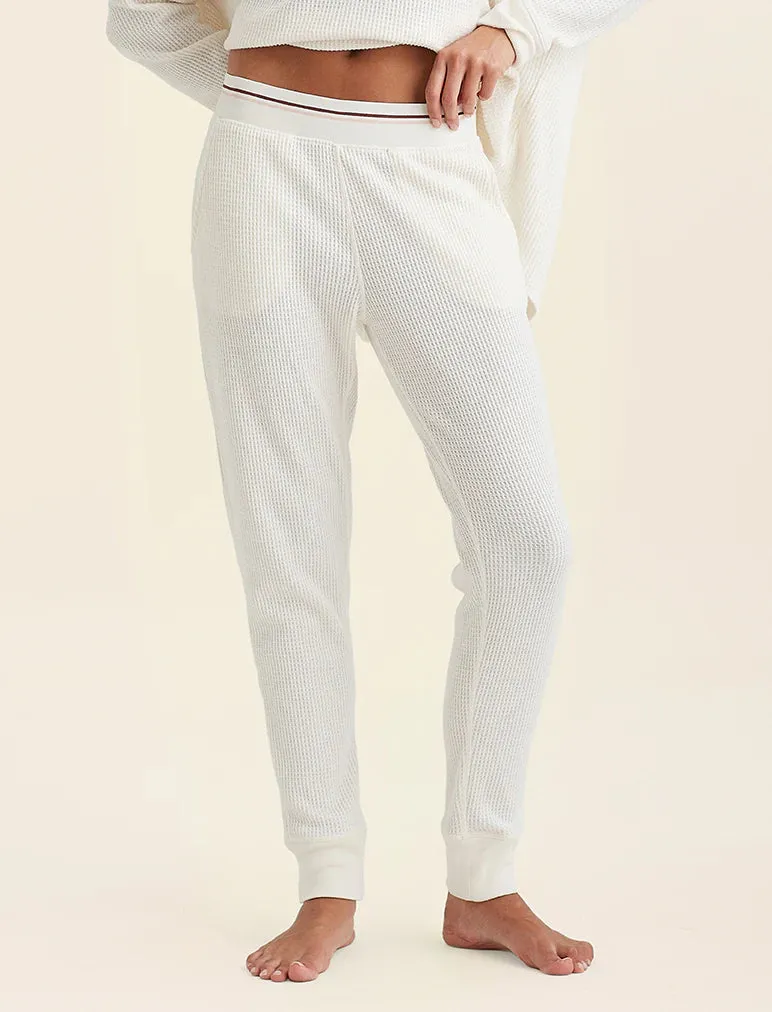 Papinelle - Super Soft Waffle Exposed Elastic Jogger
