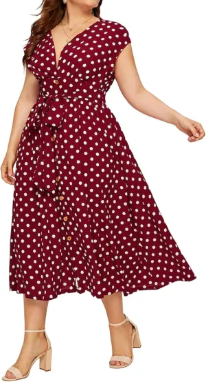 Plus Size Dresses for Women Long Flowy Floral Maxi Dress Boho Beach Sundress Casual A-line Summer Loose Trendy Dress