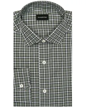 Sage Black and White Plaid Shirt