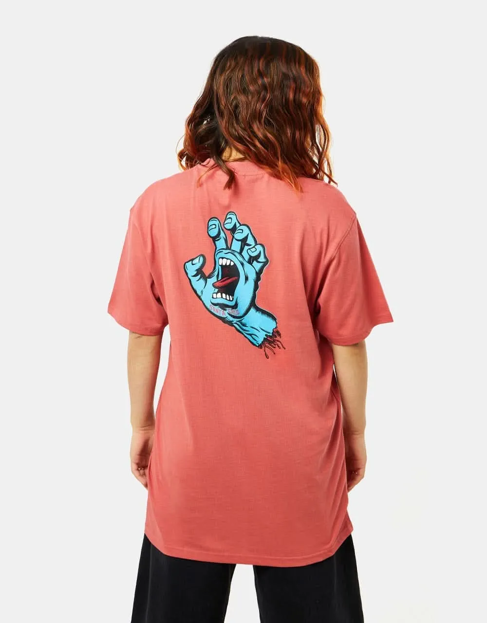 Santa Cruz Screaming Hand Chest T-Shirt - Astro Dust