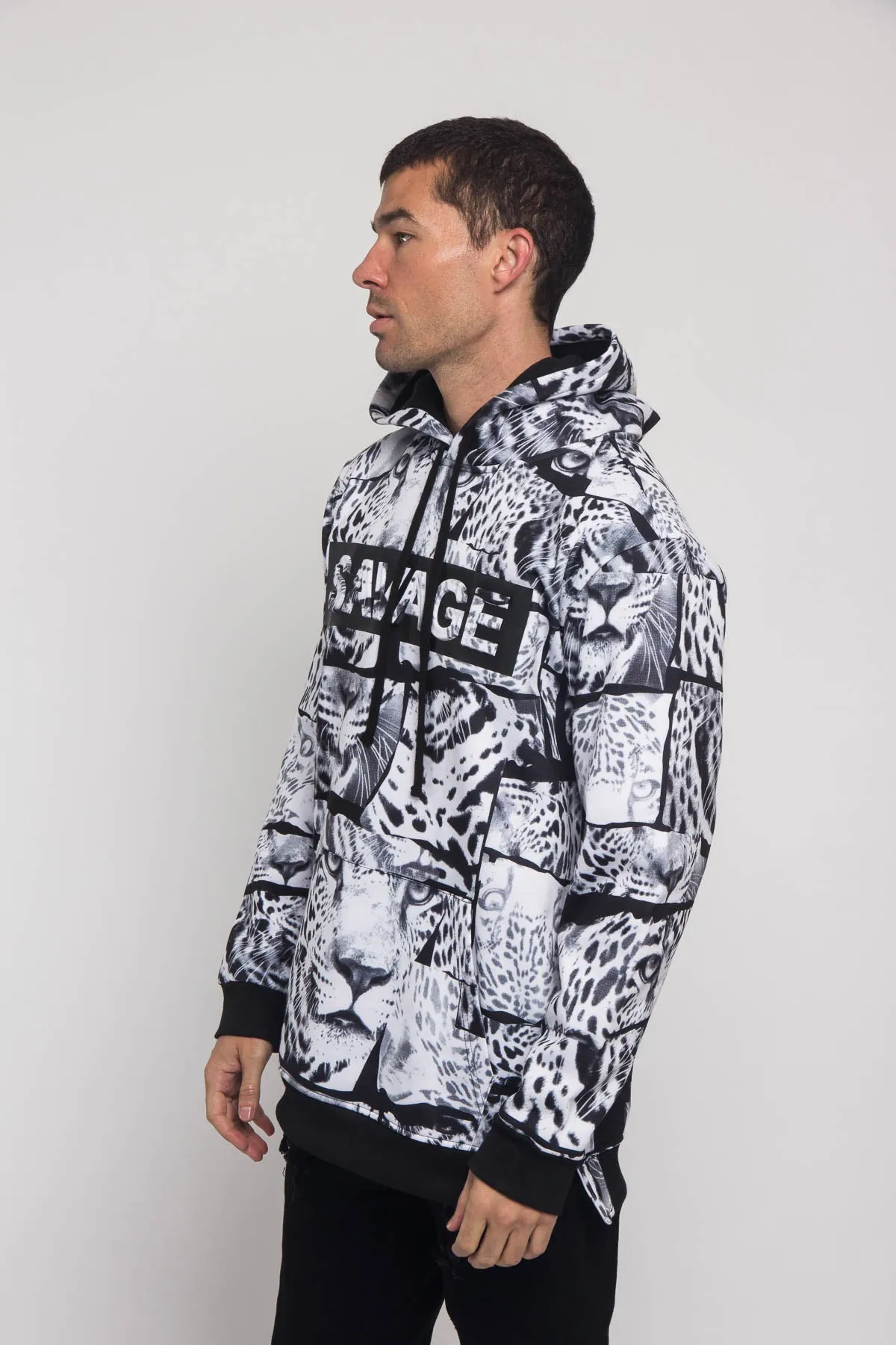 Savage Leopard Fleece Pullover