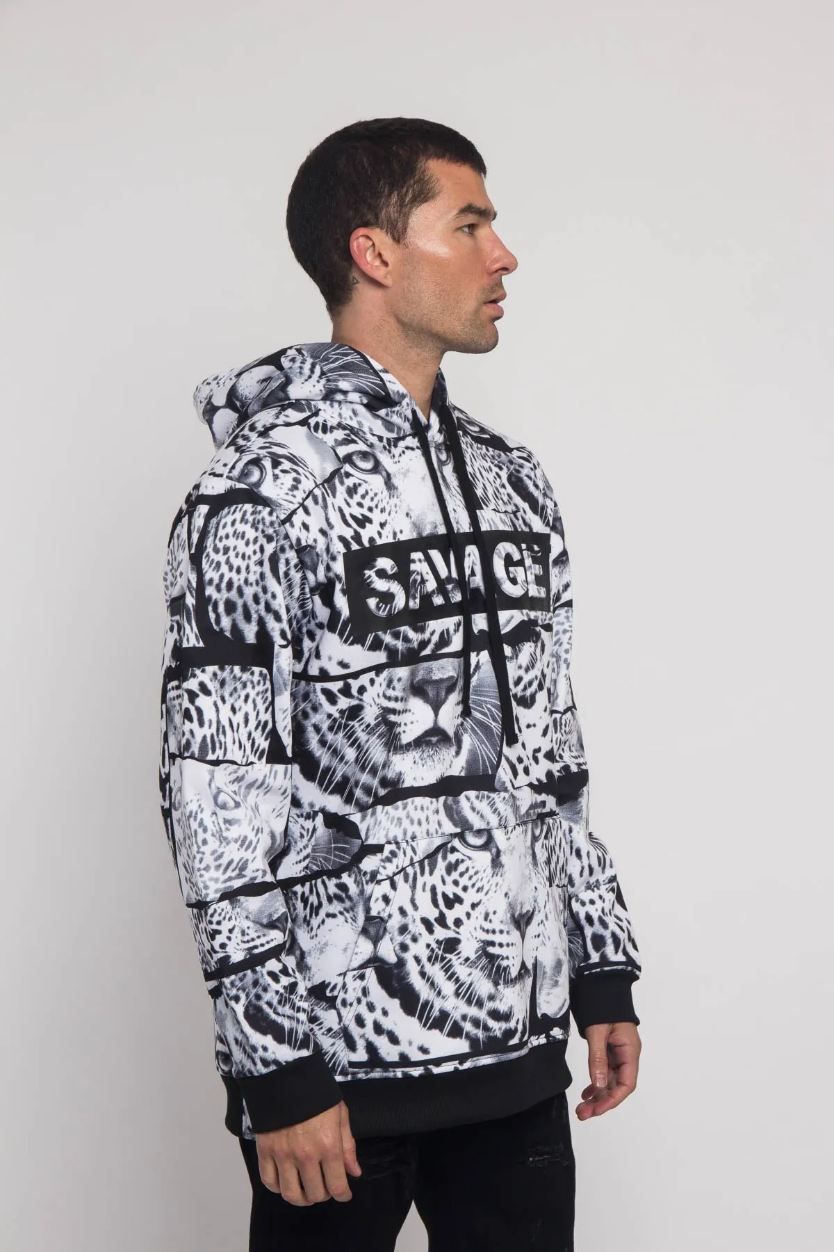 Savage Leopard Fleece Pullover