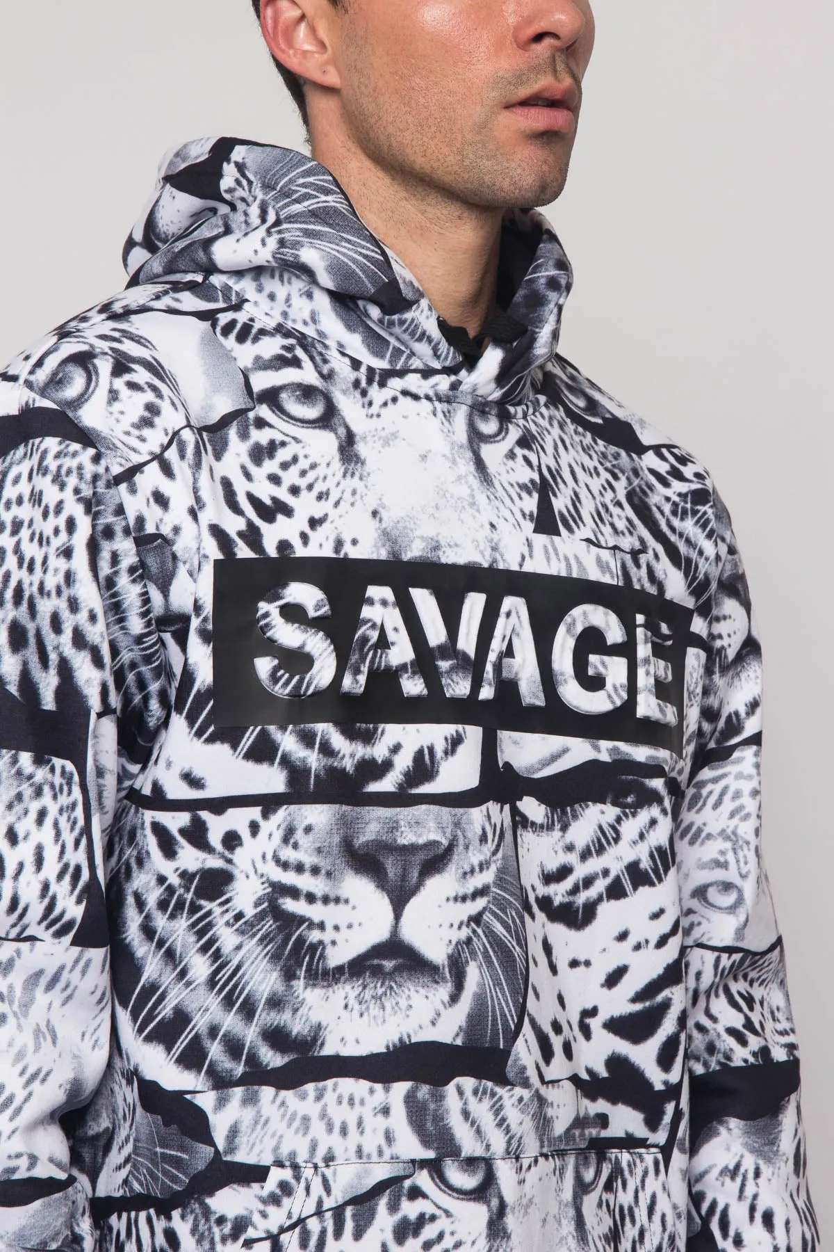 Savage Leopard Fleece Pullover