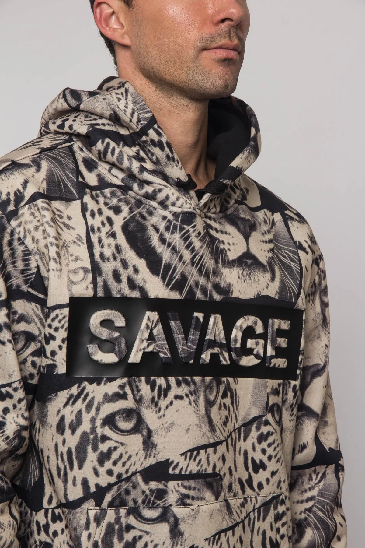 Savage Leopard Fleece Pullover