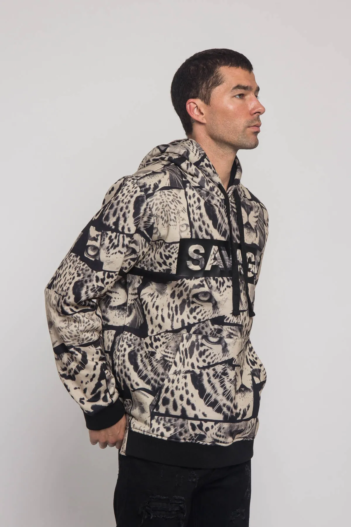 Savage Leopard Fleece Pullover