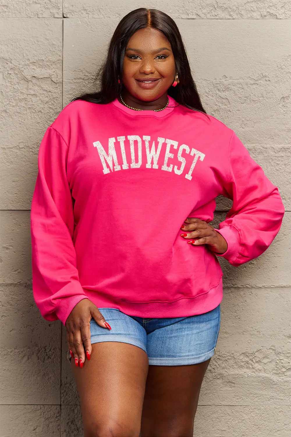 Simply Love MIDWEST Graphic Sweatshirt - 3 Colors