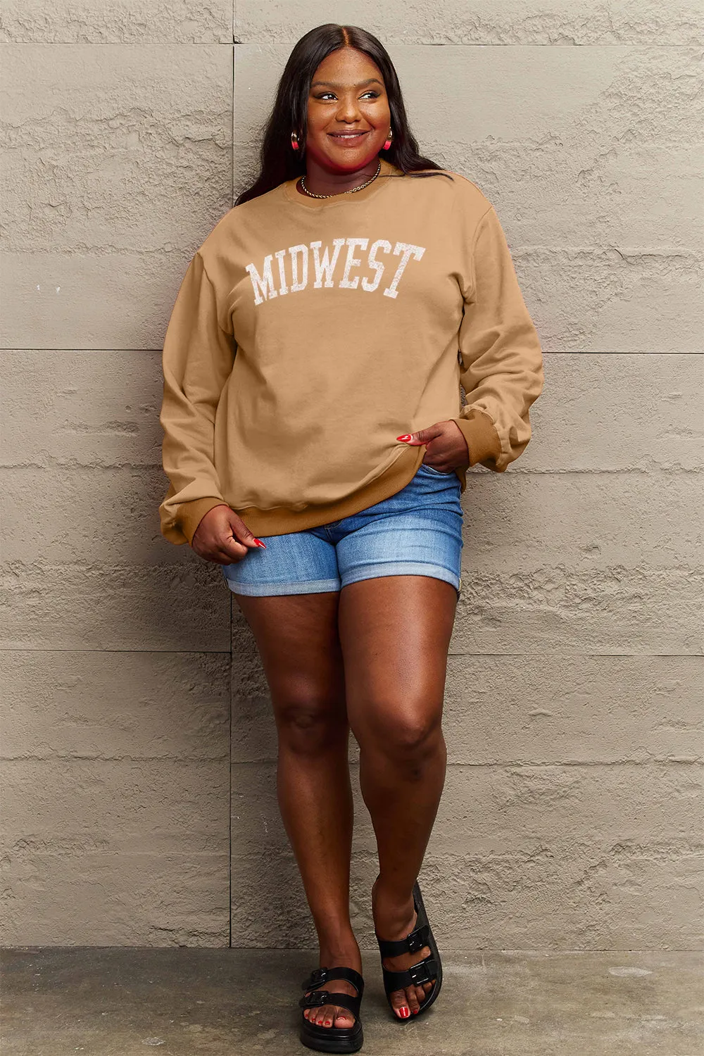 Simply Love MIDWEST Graphic Sweatshirt - 3 Colors
