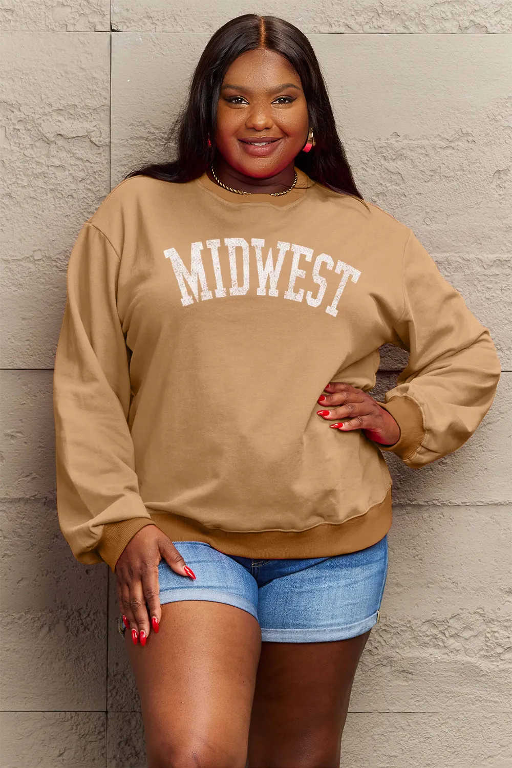 Simply Love MIDWEST Graphic Sweatshirt - 3 Colors