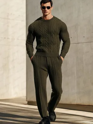 Soft Stretch Knitted 2-Piece Set