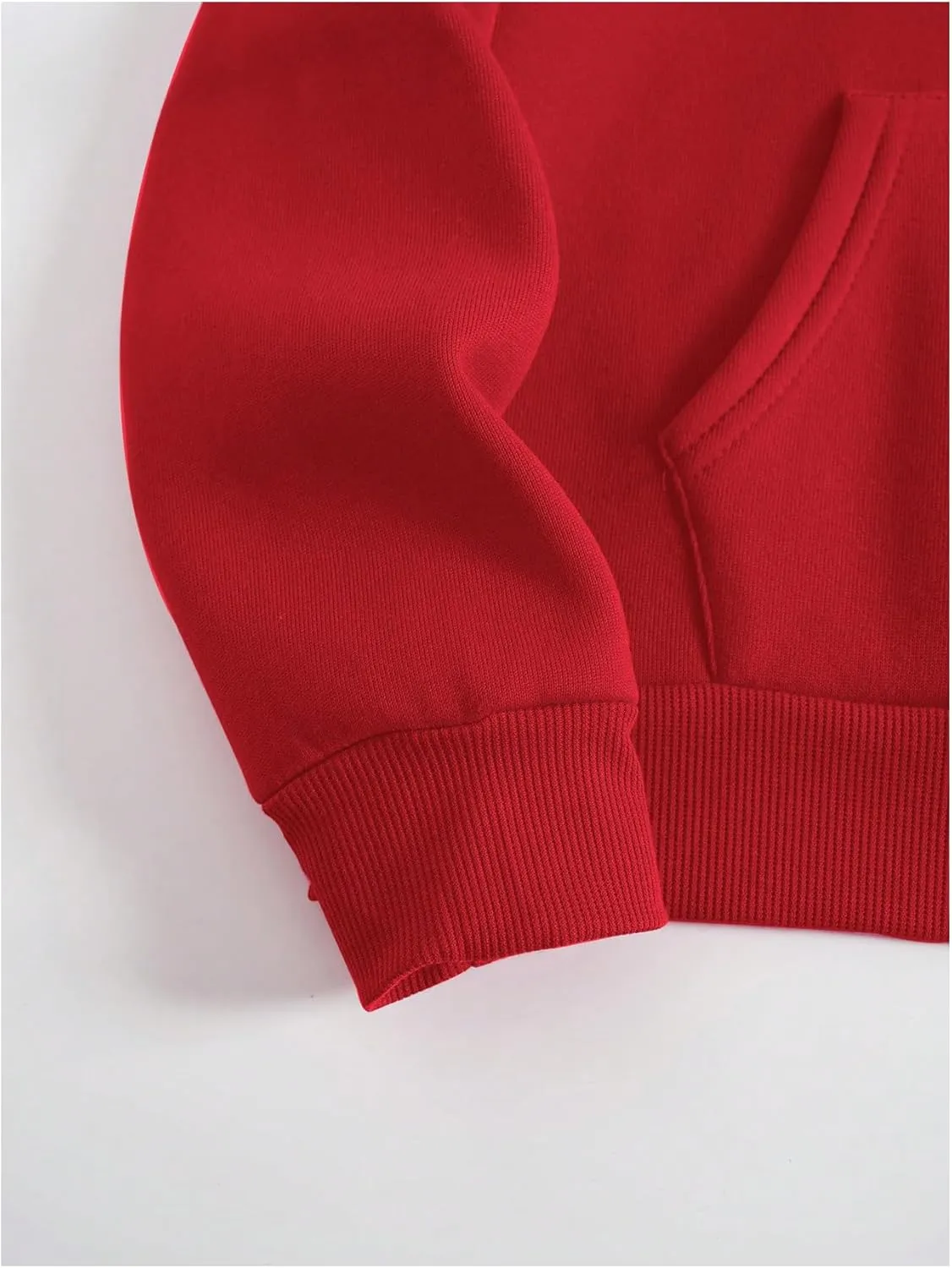 SOLY HUX Hoodies for Women Drawstring Long Sleeve Drop Shoulder Pullover Sweatshirt with Pocket