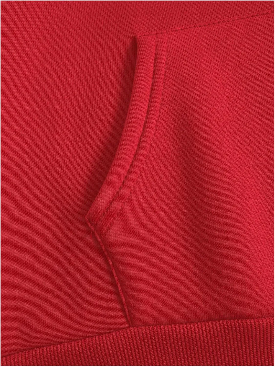 SOLY HUX Hoodies for Women Drawstring Long Sleeve Drop Shoulder Pullover Sweatshirt with Pocket