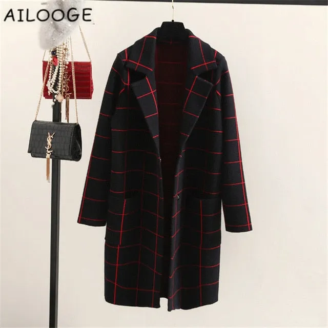Spring Autumn Women's Wool Trench