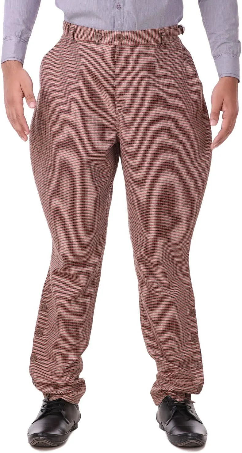 ThePirateDressing Steampunk Victorian Cosplay Costume Mens Archibald Jodhpur Pants Trousers C1326