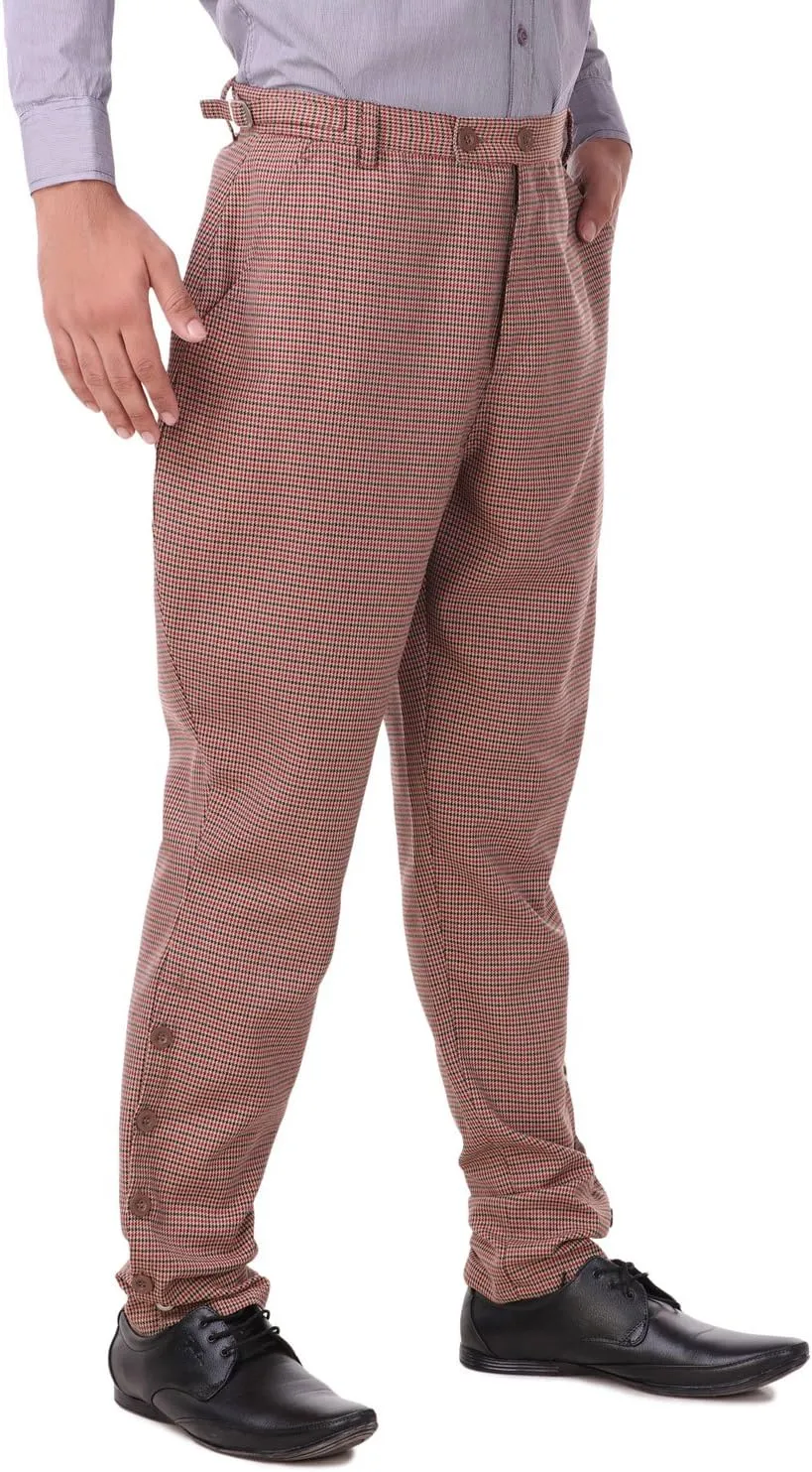 ThePirateDressing Steampunk Victorian Cosplay Costume Mens Archibald Jodhpur Pants Trousers C1326
