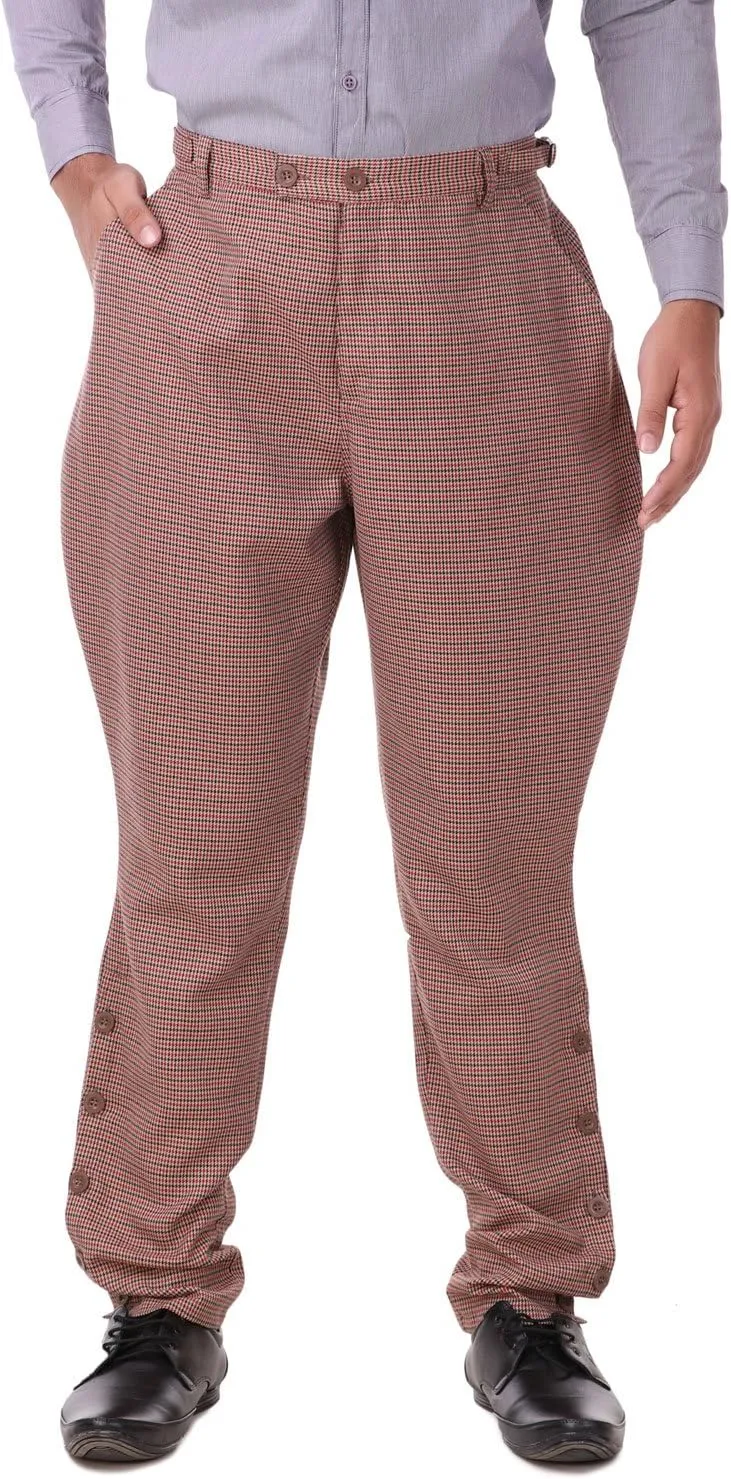 ThePirateDressing Steampunk Victorian Cosplay Costume Mens Archibald Jodhpur Pants Trousers C1326