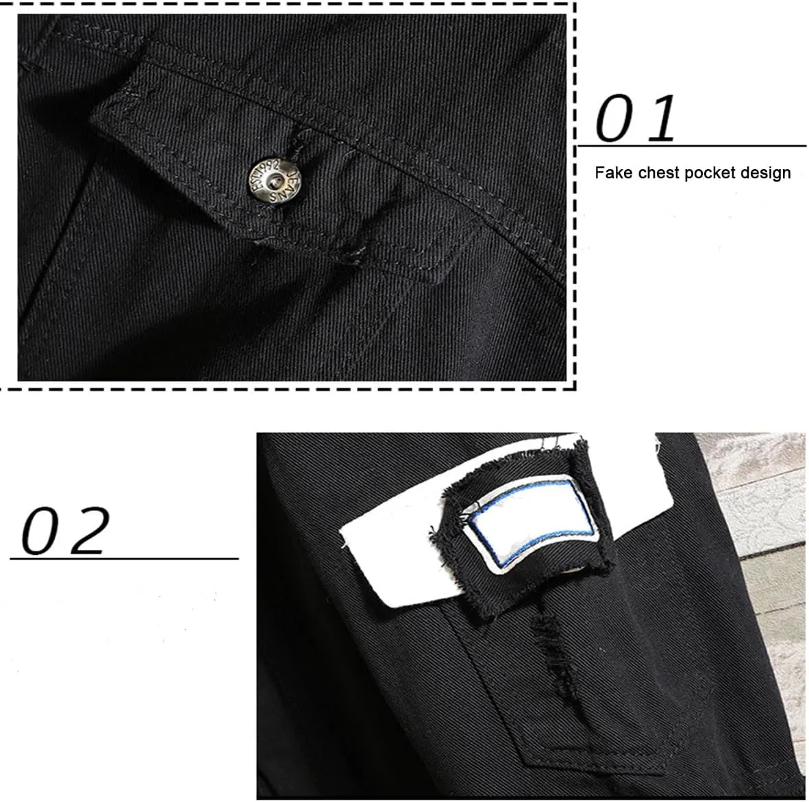 Unisex Anime Berserks Denim Jacket Cosplay Men Trucker Jean Casual Hooded Sweatshirt Coat Halloween Costume