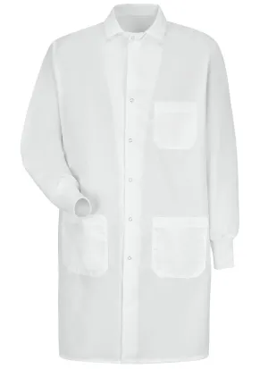 Unisex White Specialized Cuffed Lab Coat