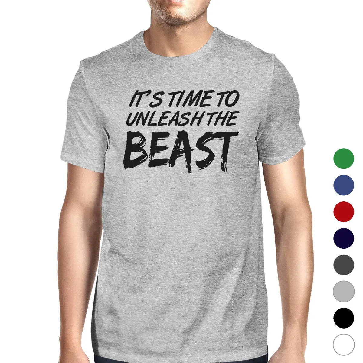 Unleash Beast Mens Funny Workout Shirt T-Shirt Workout Lover Gifts