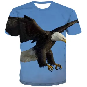 USA T shirts Men Animal Shirt Print Raptor T-shirts 3d Fly Tshirts Cool Eagle Tshirt Printed