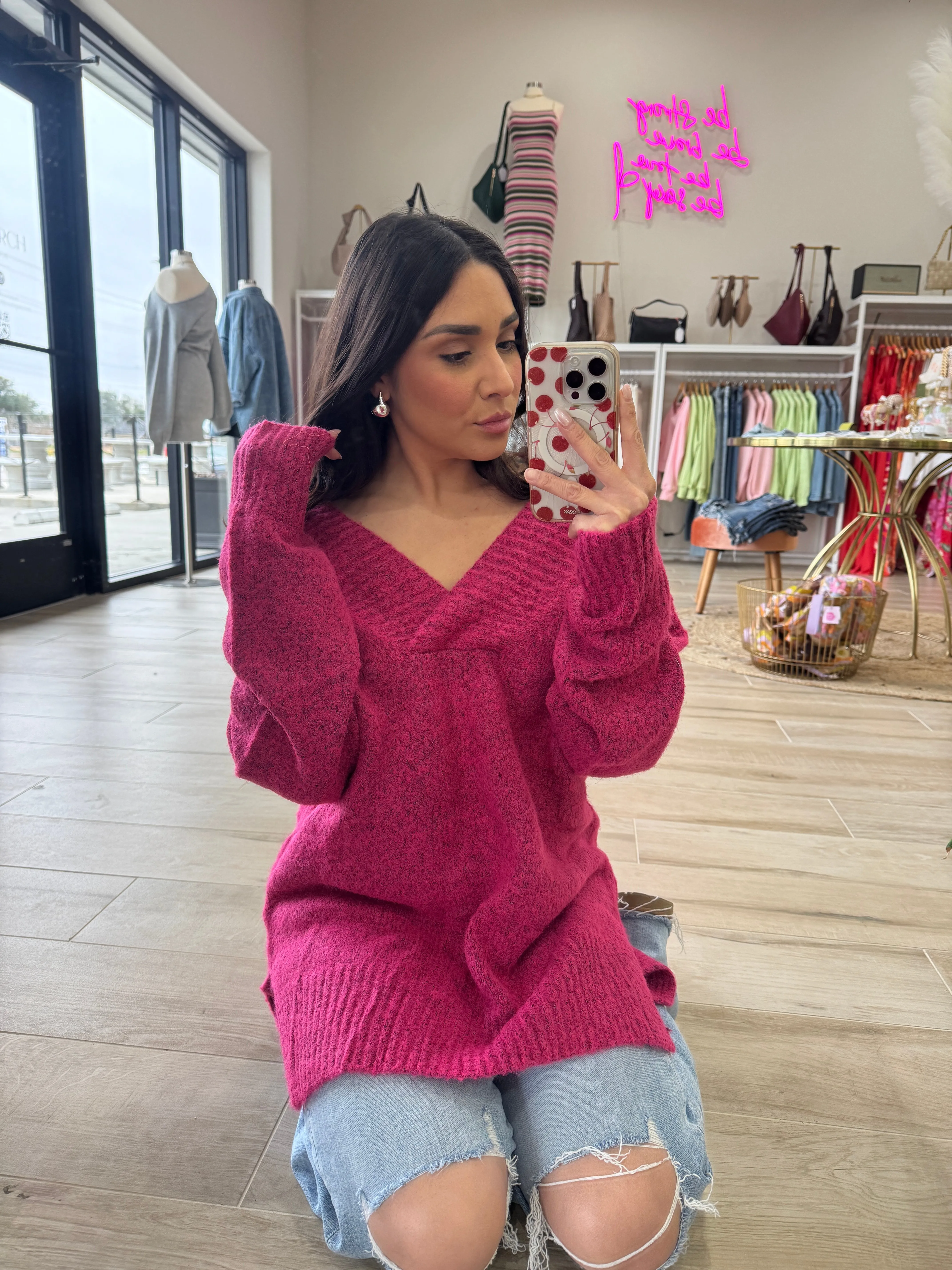 VAL SLOUCHY SOFT KNIT SWEATER | FINAL SALE