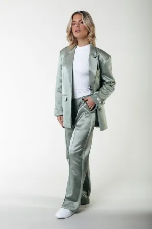 Wende Low Waist Pants | Soft Green
