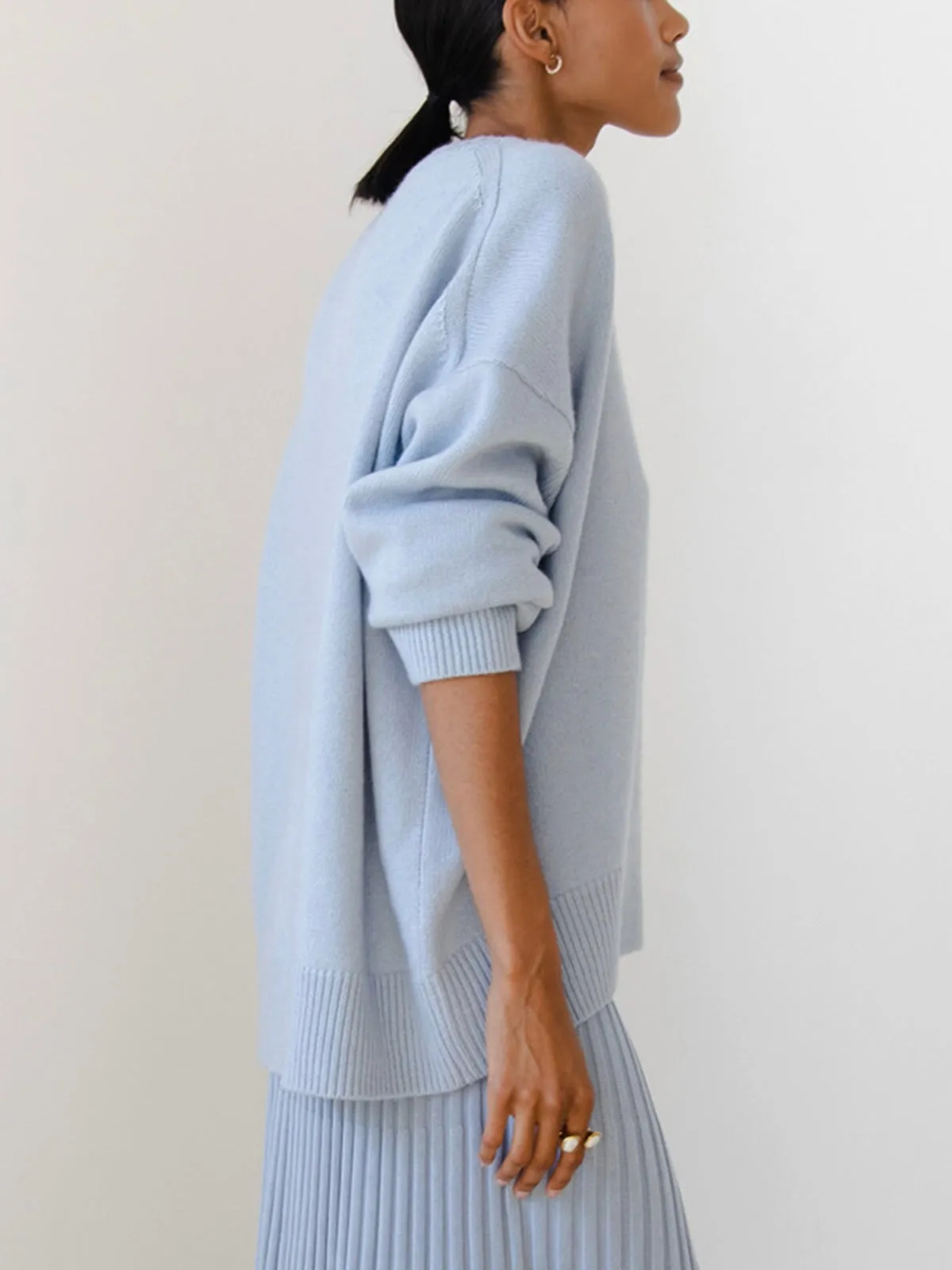 Wenkouban-Christmas Thanksgiving outfits_Candyfloss Oversized Graceful Pullover Sweater