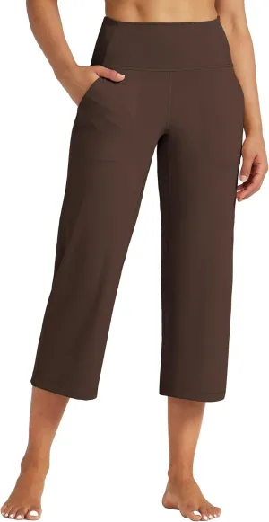 Willit Women's Yoga Capris Pants High Waist Leggings Athletic Exercise Workout Crop Capris Quick Dry 23"