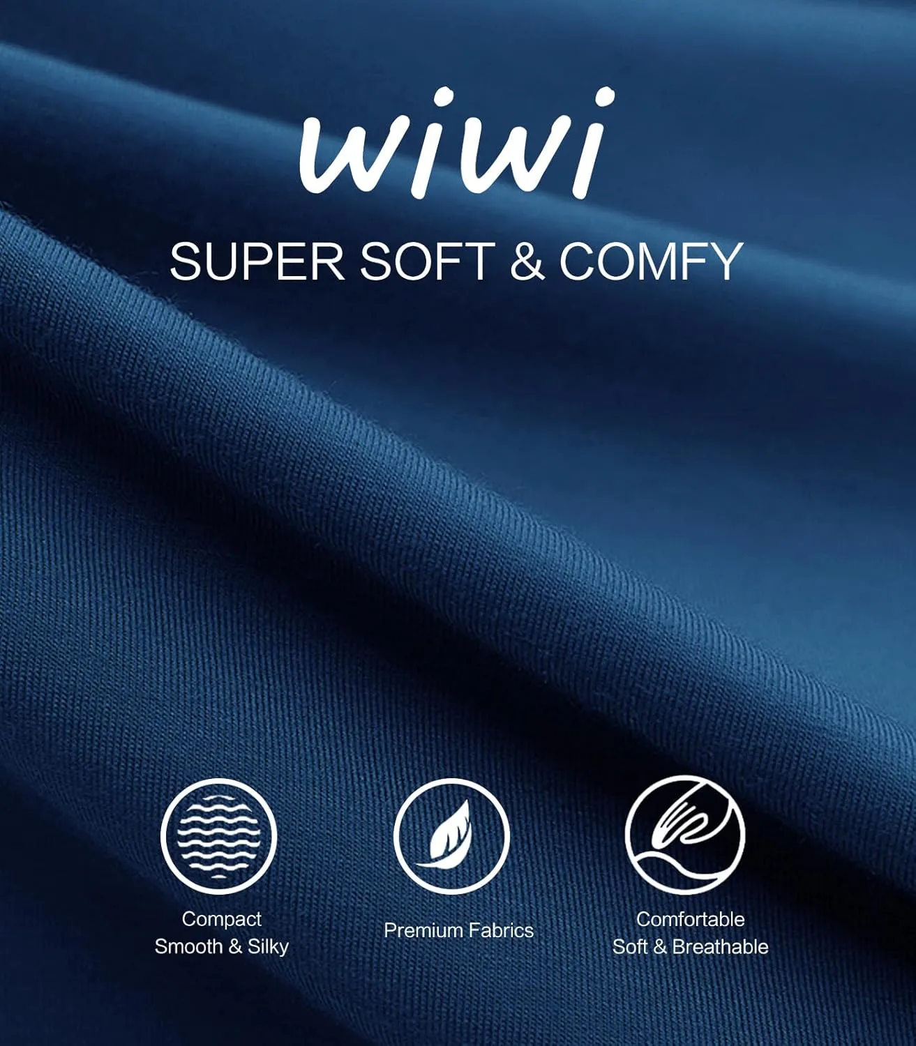 WiWi Viscose from Bamboo Pajamas Set for Women Long Sleeve Sleepwear Soft Loungewear Pjs Jogger Pants Lounge Sets S-XXL