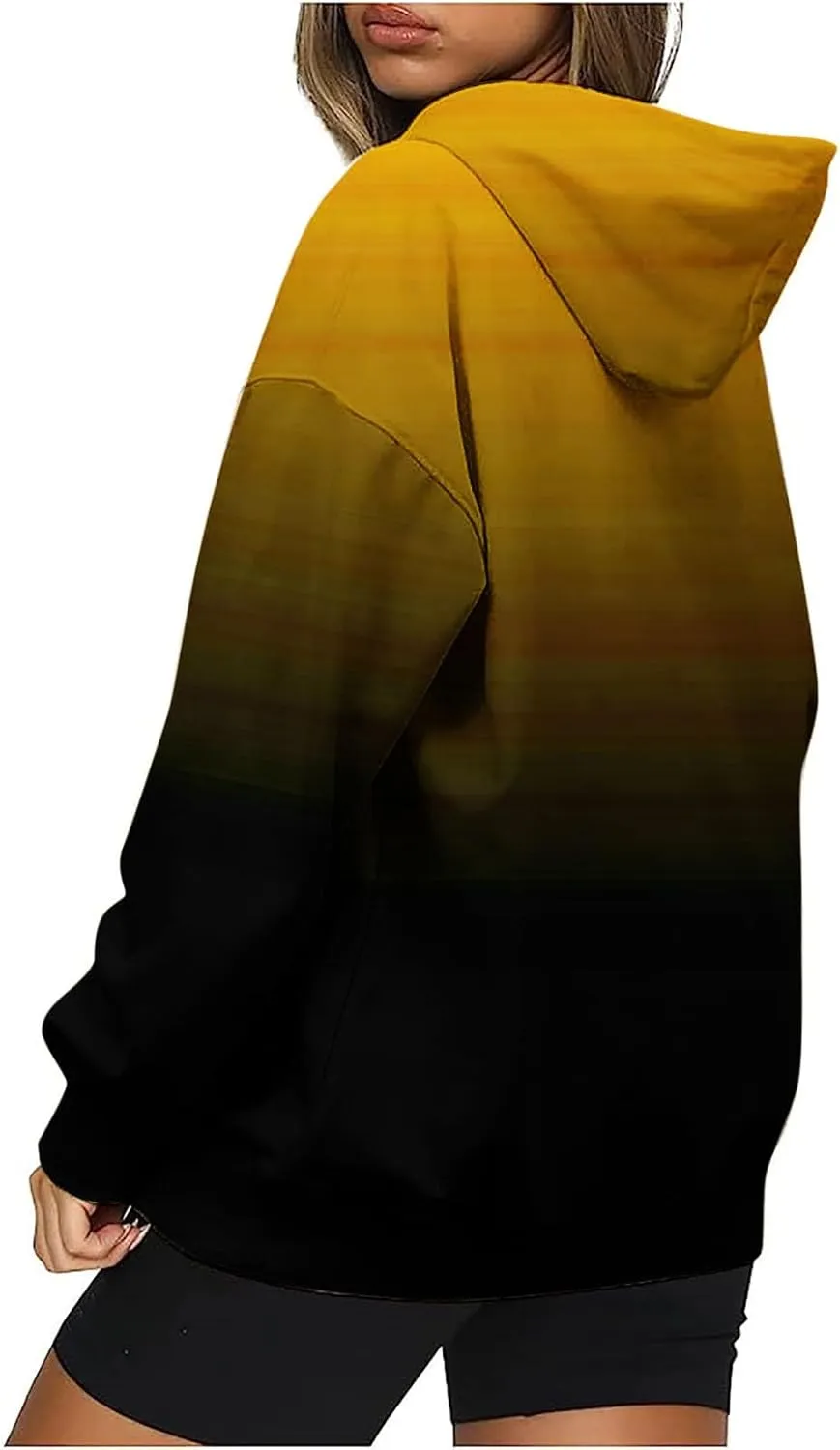 Women's 2025 Retro Tie Dye Drawstring Hoodies y2k Oversized Sweatshirts Drop Shoulder Long Sleeve Pullover Hoody Tops