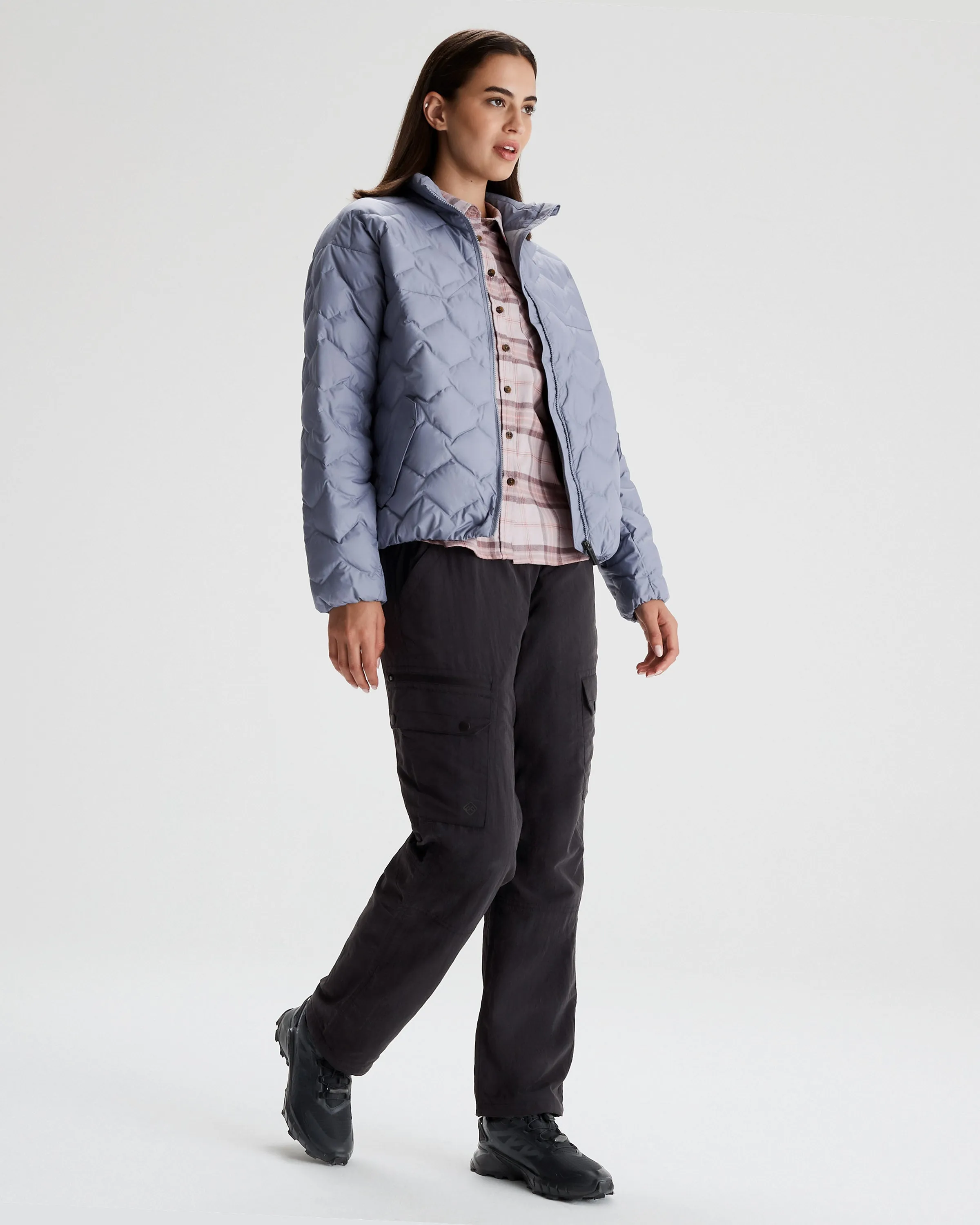 Women's Any Time Down Short Jacket - Dark Haze