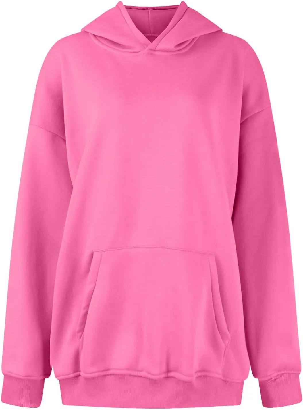 Womens Oversized Hooded Sweatshirt Fleece Long Sleeve Hoodies Comfy Pullover Top Fall Outfits Teen Preppy Clothes