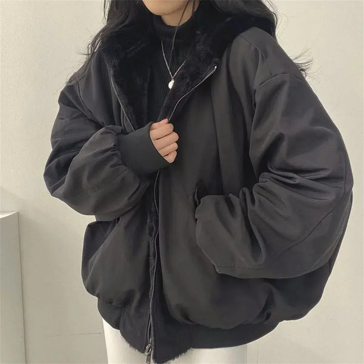Zebby  Reversible Hooded Puffer Jacket